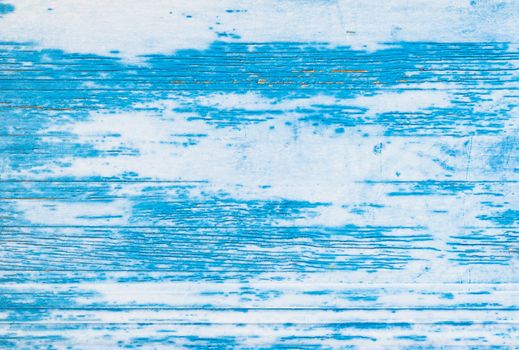 Old blue colored wood backdrop texture with copy space