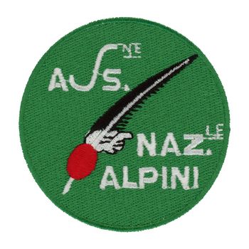 MILAN, ITALY - CIRCA DECEMBER 2019: Roundel of Associazione Nazionale Alpini (meaning National Alpines Society)