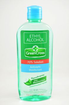 MANILA, PH - JUNE 26 - Green cross ethyl alcohol on June 26, 2020 in Manila, Philippines.