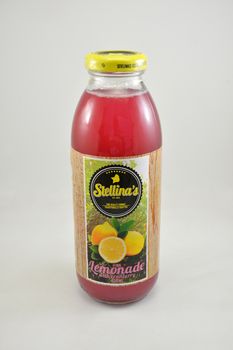 MANILA, PH - JUNE 26 - Stellinas pink lemonade with cranberry juice drink on June 26, 2020 in Manila, Philippines.