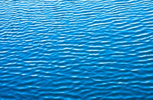 Blue wavy water surface background texture