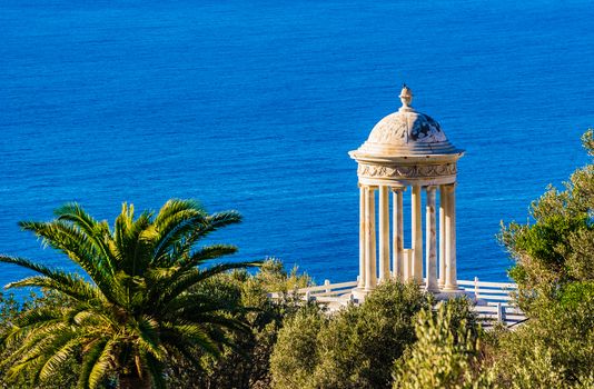 Idyllic view of the Temple of Son Marroig on Mallorca, Spain