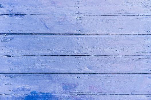 Blue colored wooden planks background texture with copy space