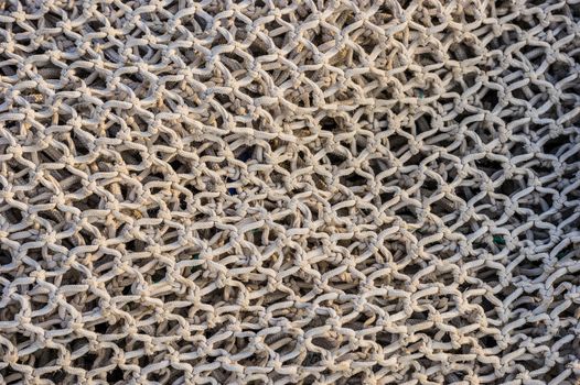 Close-up of fishing nets pattern background