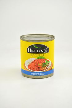 MANILA, PH - JUNE 26 - Highlands corned beef can on June 26, 2020 in Manila, Philippines.