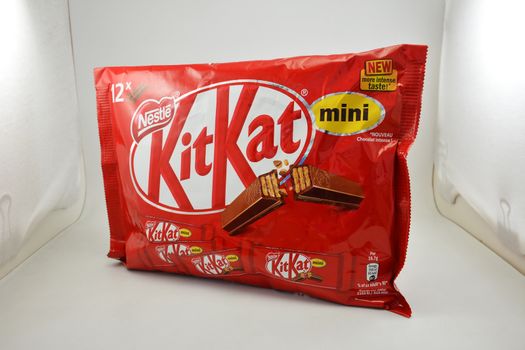 MANILA, PH - JUNE 26 - Nestle Kit Kat mini chocolate on June 26, 2020 in Manila, Philippines.