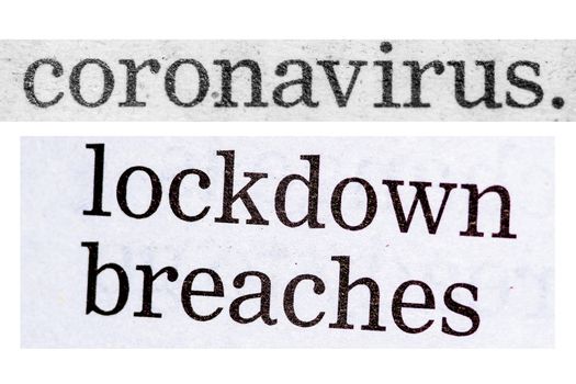 coronavirus headlines from newspapers UK, media collage