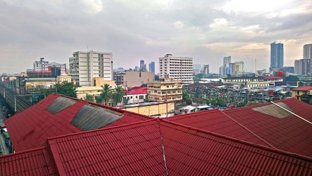 MANILA, PH - JAN 2 - Overview of Manila city on January 2, 2017 in Manila, Philippines.