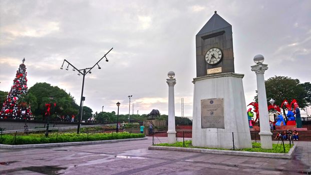 MANILA, PH - JAN 2 - Memorial clock on January 2, 2017 in Manila, Philippines.