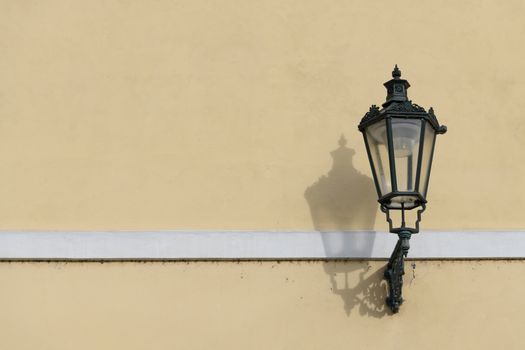 Old street lamps in Prague city