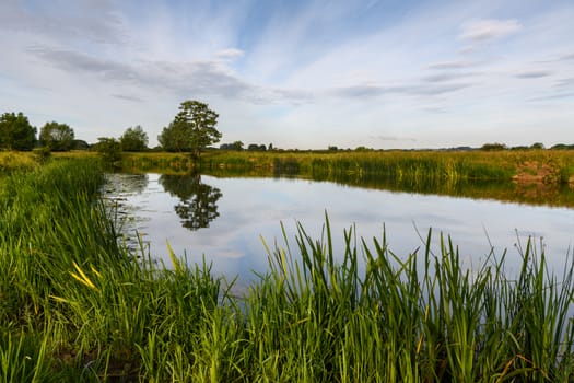 View along the River Avon in Worcestershire