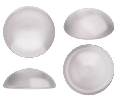 Realistic breast implant, Breast surgery silicone, 3D render