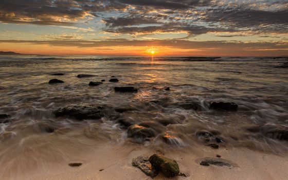 Coastal sunrise taken at Cronulla Beach in Australia