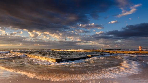 Coastal sunrise taken at Cronulla Beach in Australia