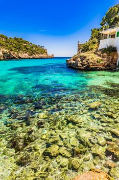 Beautiful bay of Cala Santanyi beach on Mallorca island, Spain Mediterranean Sea