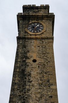 Galle, Sri Lanka - Sept 2015: Clock tower at Galle Fortress