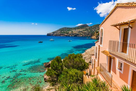 Mediterranean Sea Majorca island, beautiful bay of Camp de Mar