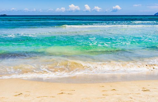 Beautiful beach summer holiday background