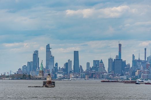 USA, New York, Staten Island - May 2019: New York and the Statue of Liberty