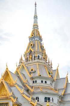 Gorgeous temple Wat Sothonwararam in Chachoengsao Province, Thailand.