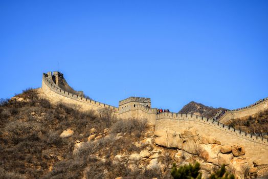 The Great Wall is generally built along an east-to-west line across the historical northern borders of China.