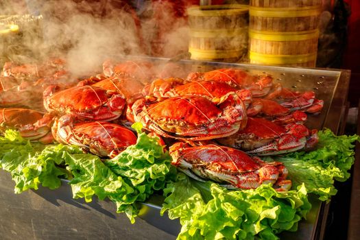 Crabs, Wangfujing Snack Street, Beijing, China