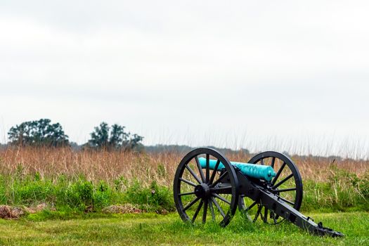 A civil war canon on the Gettysburg National Military Park, Gettysburg, PA