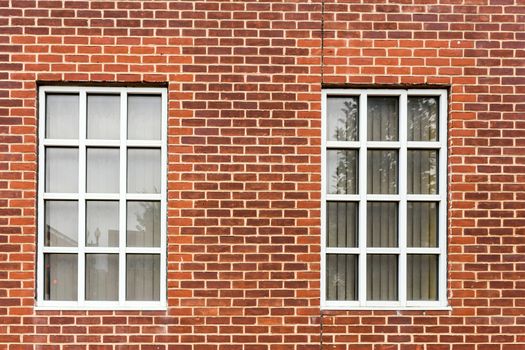 Building facade with windows, texture, architecture