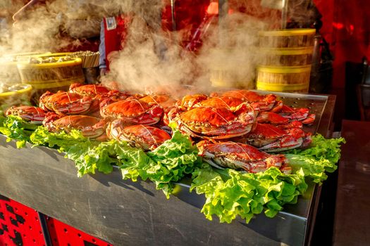 Crabs, Wangfujing Snack Street, Beijing, China