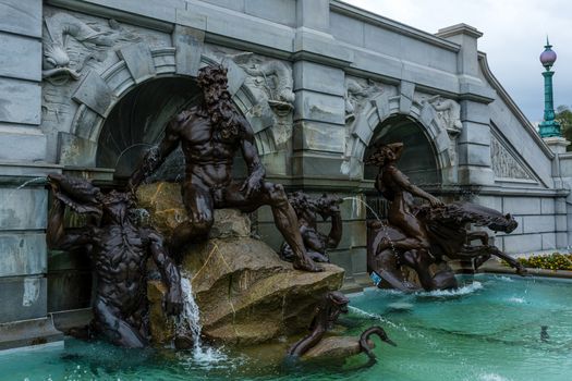 The Court of Neptune Fountain near the Senate in Washington DC