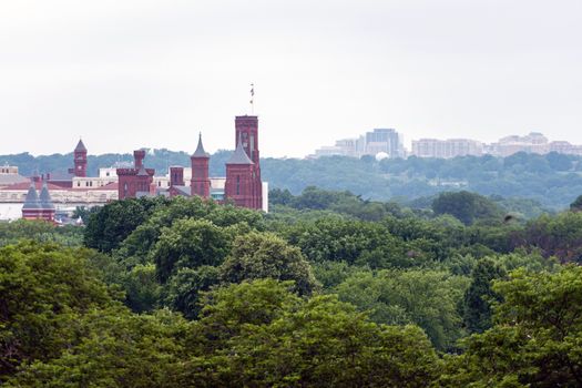 Panoramic view of Washington DC from the Capitol Building.