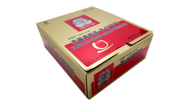 MANILA, PH - JUNE 23 - Korean red ginseng extract powder tea box on June 23, 2020 in Manila, Philippines.