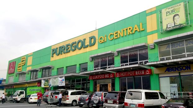 QUEZON CITY, PH - JUNE 2 - Puregold supermarket facade on June 2, 2018 in Quezon City, Philippines.