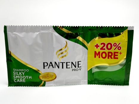 MANILA, PH - JUNE 23 - Pantene shampoo sachet on June 23, 2020 in Manila, Philippines.