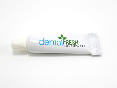 MANILA, PH - JUNE 23 - Dental fresh toothpaste tube on June 23, 2020 in Manila, Philippines.