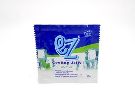 MANILA, PH - JUNE 23 - Ez cooling jelly icy mint lubricant on June 23, 2020 in Manila, Philippines.
