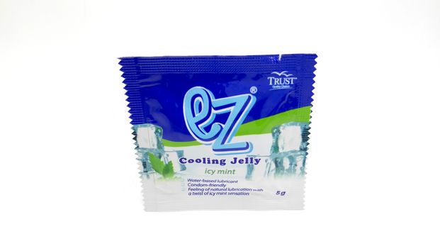 MANILA, PH - JUNE 23 - Ez cooling jelly icy mint lubricant on June 23, 2020 in Manila, Philippines.