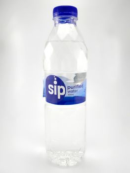 MANILA, PH - JUNE 23 - Sip purified water bottle on June 23, 2020 in Manila, Philippines.