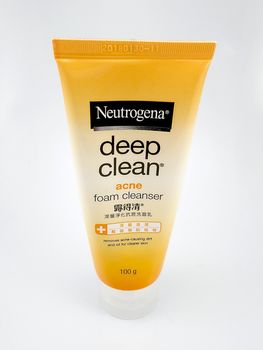 MANILA, PH - JUNE 23 - Neutrogena deep clean acne foam cleanser on June 23, 2020 in Manila, Philippines.