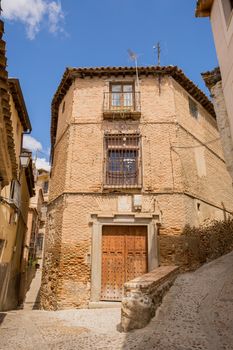 Toledo narrow street in Castile La Mancha, Spain