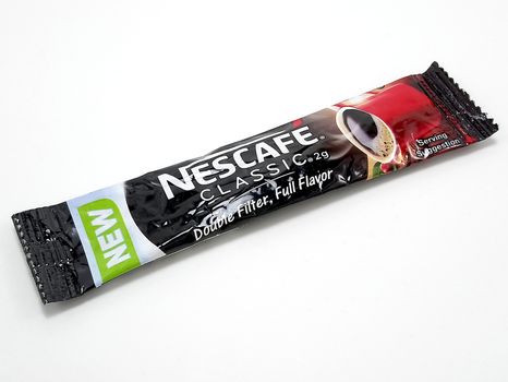 MANILA, PH - JUNE 23 - Nescafe classic coffee sachet on June 23, 2020 in Manila, Philippines.