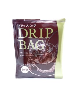 MANILA, PH - JUNE 23 - Drip bag ground coffee sachet on June 23, 2020 in Manila, Philippines.