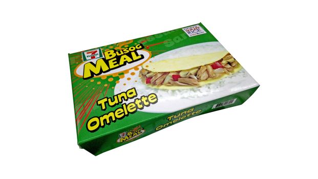 MANILA, PH - JUNE 23 - 7 eleven tuna omelette rice meal on June 23, 2020 in Manila, Philippines.