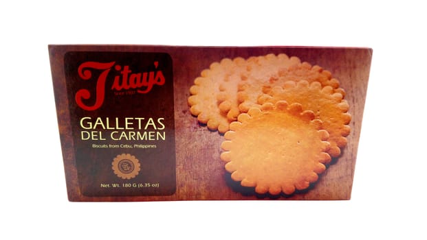 MANILA, PH - JUNE 23 - Titays galletas del carmen biscuits on June 23, 2020 in Manila, Philippines.