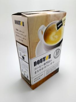 MANILA, PH - JUNE 23 - Doutor coffee instant stick on June 23, 2020 in Manila, Philippines.