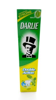 MANILA, PH - JUNE 23 - Darlie mint original strong toothpaste on June 23, 2020 in Manila, Philippines.