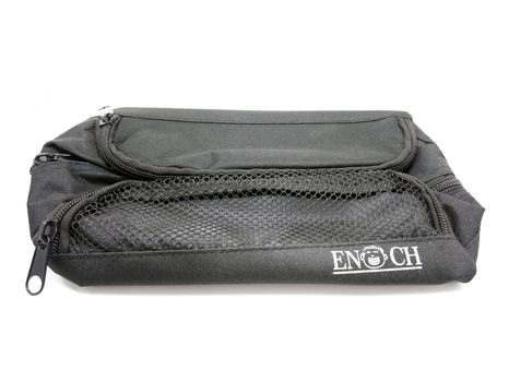 MANILA, PH - JUNE 23 - Enoch black portable pouch on June 23, 2020 in Manila, Philippines.
