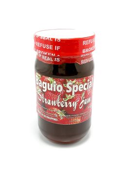 MANILA, PH - JUNE 23 - Baguio special strawberry jam bottle on June 23, 2020 in Manila, Philippines.