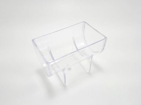 Clear transparent plastic thing catch design use to put small items 