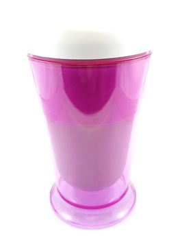 Violet slush and shake cup maker cup use for mixing and drinking